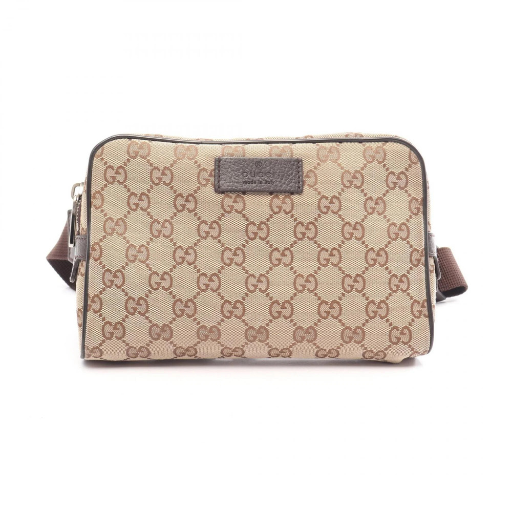 GUCCI Authentic Brown Leather Fanny Pack